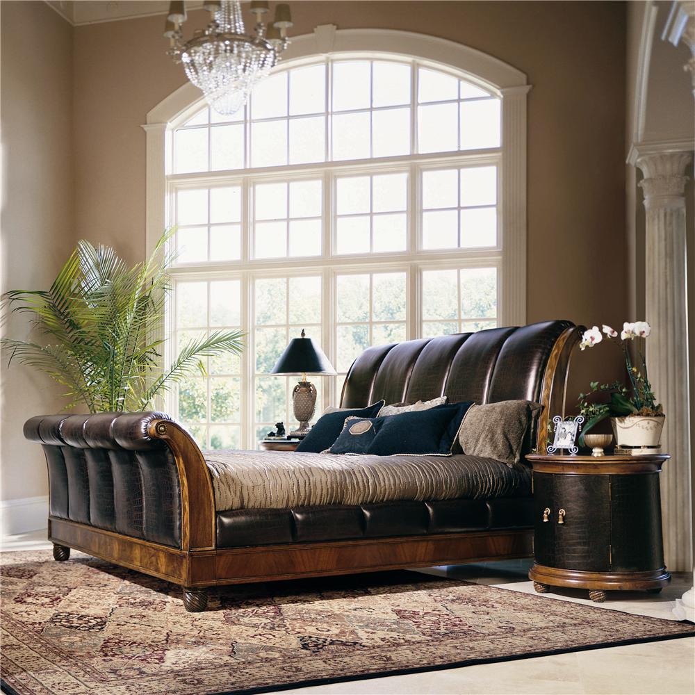 Bob Mackie Home Classics California King Upholstered Sleigh Bed by
